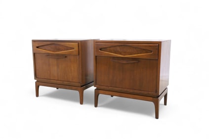 Daniel Jones Walnut End Stands - Pair
