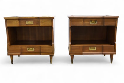Widdicomb Walnut Night Stands - Pair