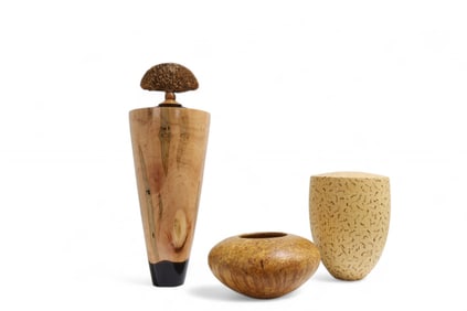Burl Vessels - Lot of 3