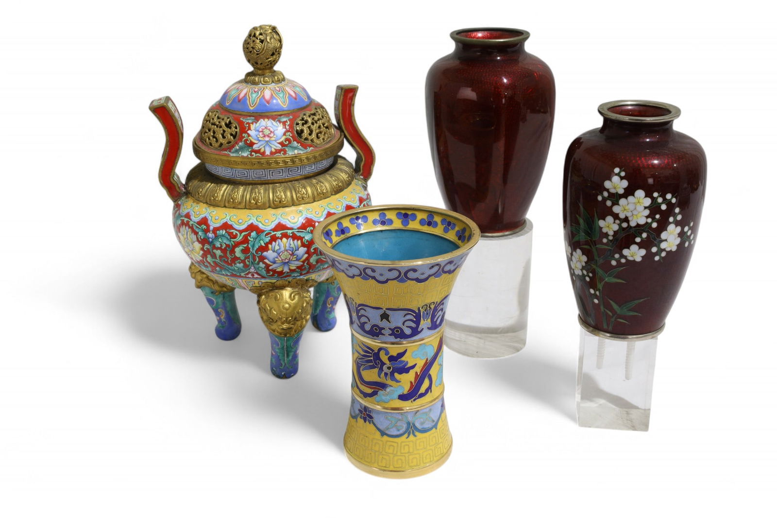 Cloisonne Decorative Pieces - 4 (1 of 14)