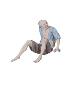 Lame Beggar 1799 Engraving