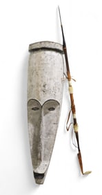 African Mask & Spear