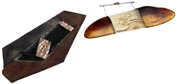Post Modern Glass & Metal Sculptures - 2