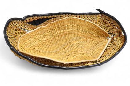 African Woven Wave Baskets - 2