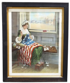 Horlacher Brewing Betsy Ross Advertising Poster