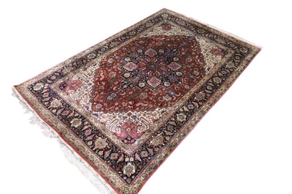 6x9 Silk Oriental Rug