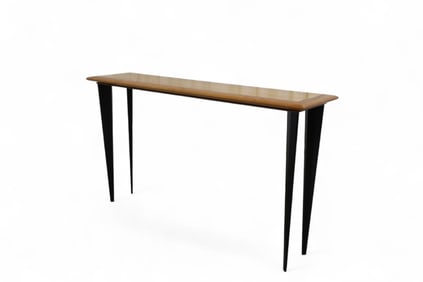 Mid Century Style Maple & Ebony Console