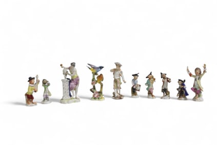 Monkey Band Porcelain Figurines - 10
