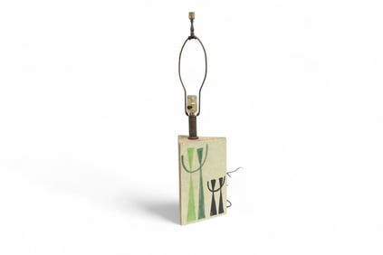Triangular Gambone Style Table Lamp