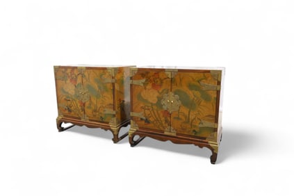 Asian Chinoiserie Side Tables
