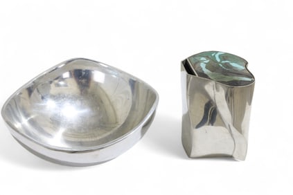 Nambo Bowl & Pewter Jar