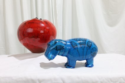 William the Hippo & Tomato Vase