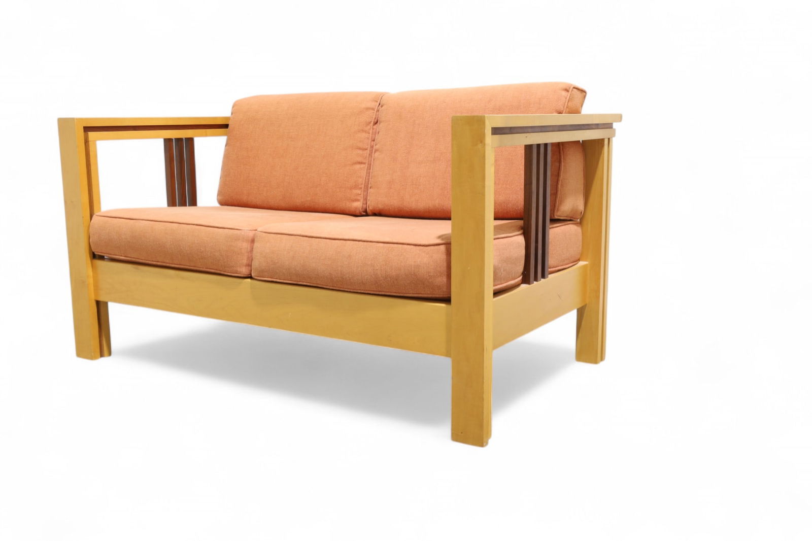 Hand Crafted Mission Style Love Seat: A Mission style handcrafted love seat Dimensions:28x54.5x33