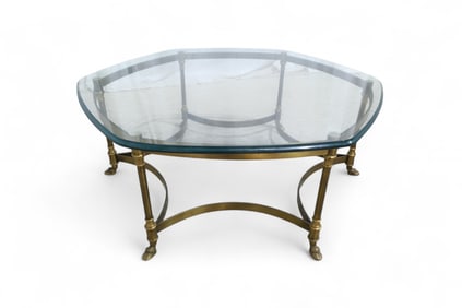 Brass Hoof Foot Coffee Table