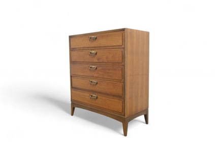 Lane Mid Century Walnut High Chest