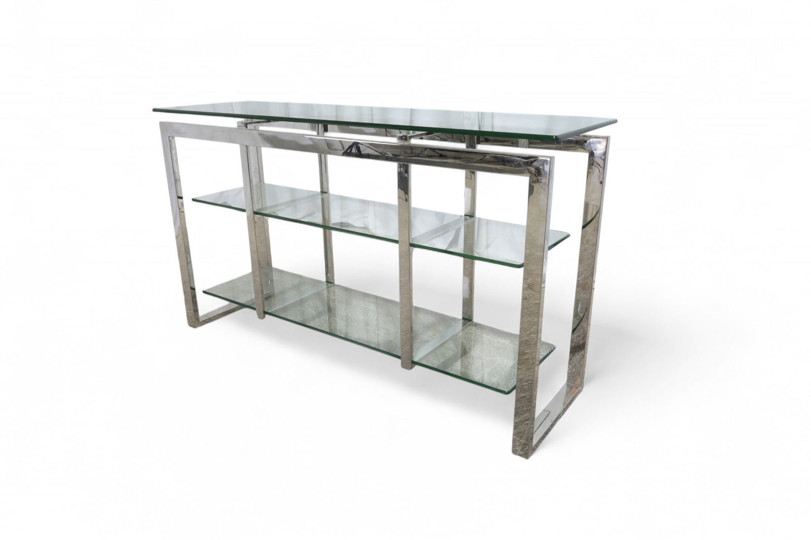 Chrome & Glass Console Table (1 of 7)