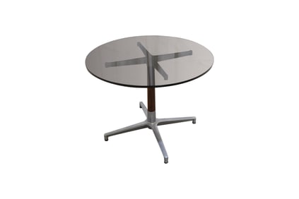 Aluminum & Rosewood Side Table