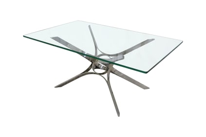 Roger Sprunger Stainless Steel  Coffee Table