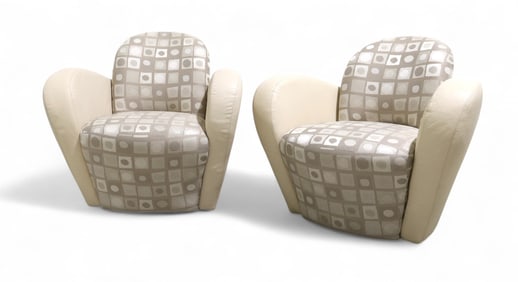 Michael Wolk - Weiman Miami Chairs - Pair