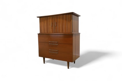 United Furniture Walnut High Chest