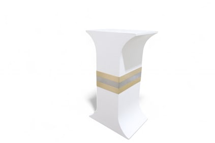 Linen Wrapped Pedestal