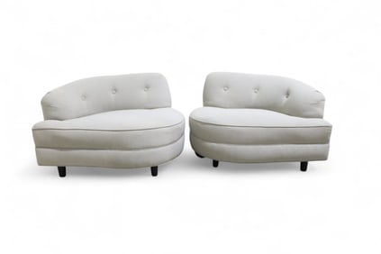 Mid Century Modern Freeform Lounge Chairs - Pair