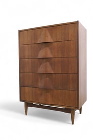 United Furniture Corp. Walnut Tall Dresser