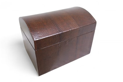 Dome Top Snakeskin Box