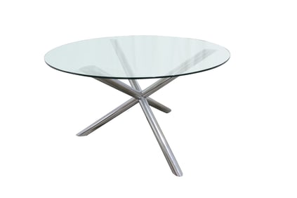 Milo Baughman Chrome Jax Table