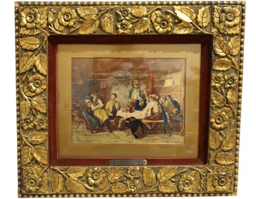 19th Century Signed Watercolor