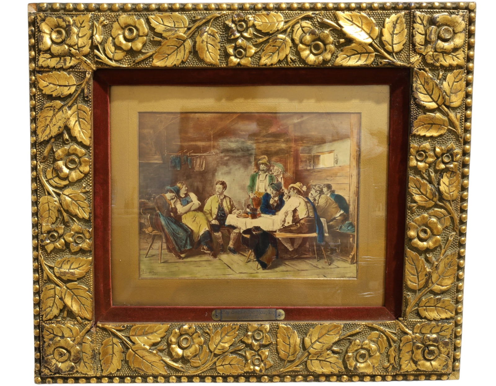 19th Century Signed Watercolor (1 of 14)