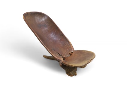 African Carved Wood Chair