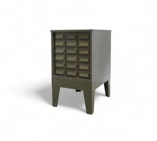 Addressograph 18 Drawer File Cabinet
