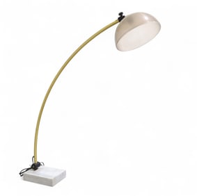 Marble & Brass Arc Lamp