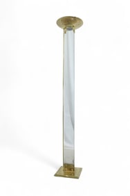 Brass & Glass Torchiere