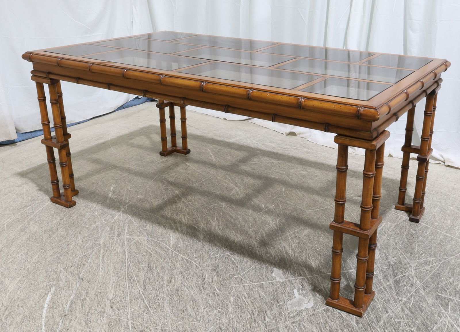 Faux Bamboo Dining Table (1 of 11)