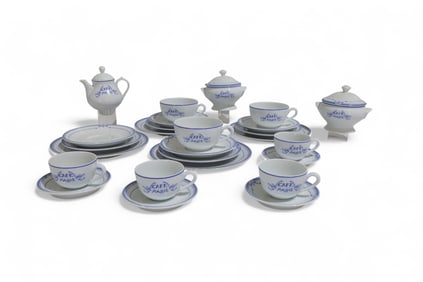 Limoges French Bernardaud Cafe Paris dinner Set
