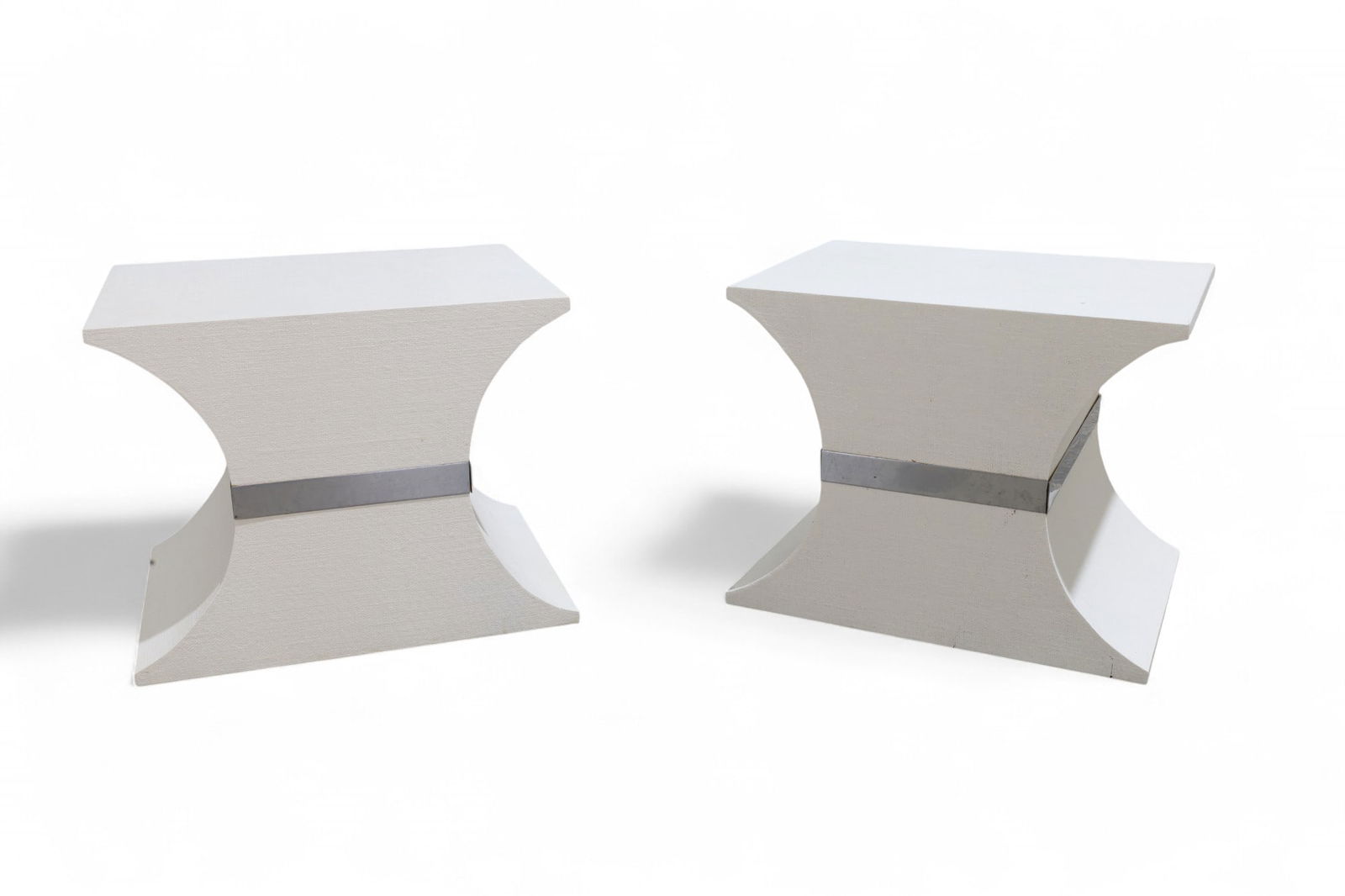 Linen Wrapped Pedestals - Pair (1 of 6)