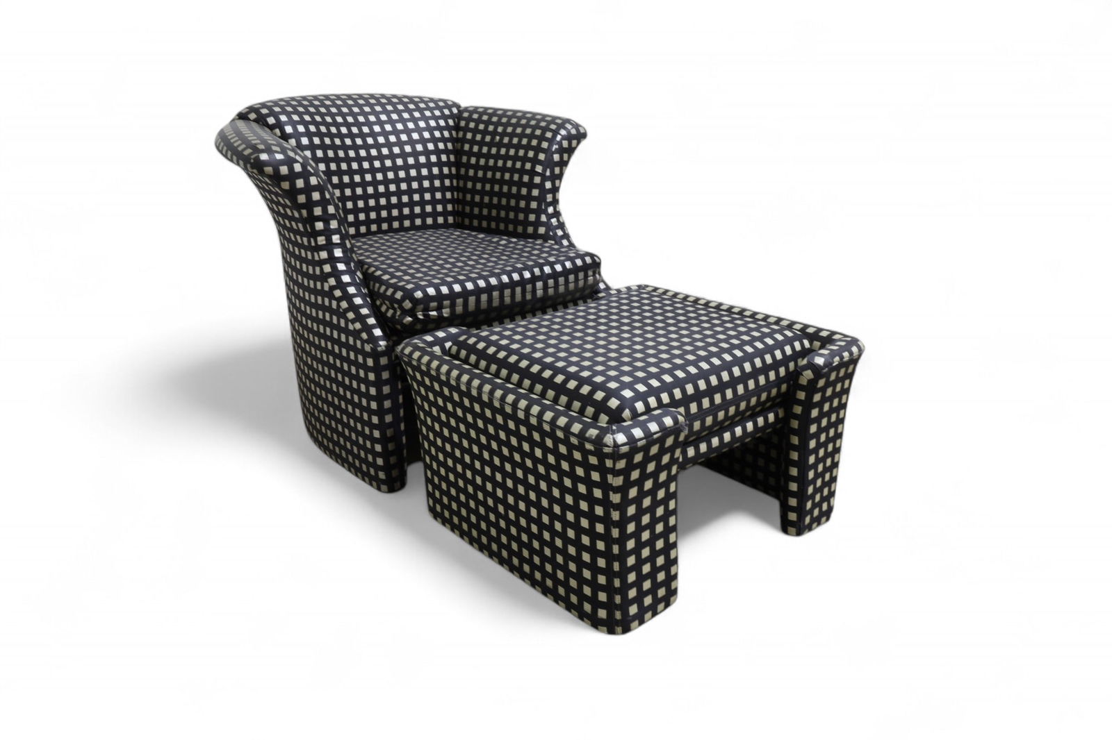 Carsons Post Modern Lounge Chair & Ottoman (1 of 8)