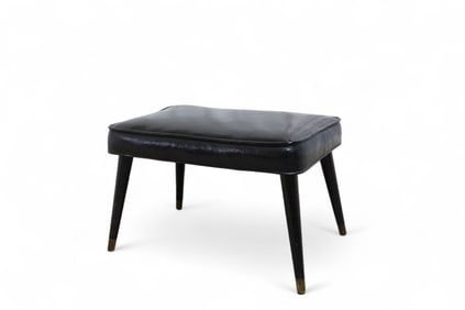 Mid Century Modern Vinyl Bench