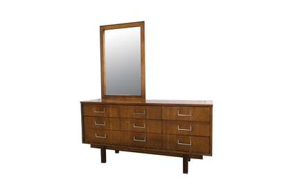 Mid Century Long Dresser