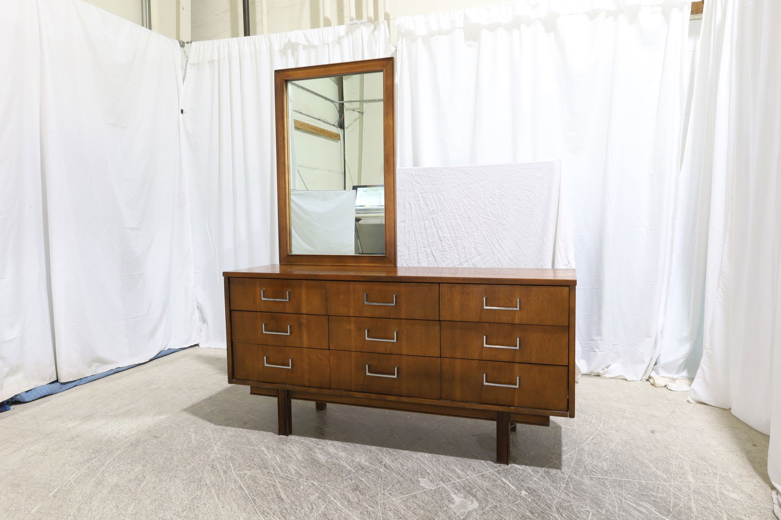 Mid Century Long Dresser (1 of 7)