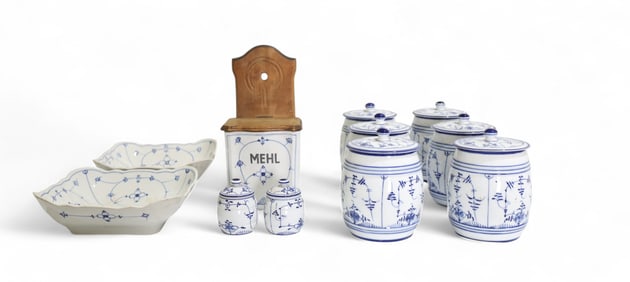 Meissen Blue Onion Condiment Set- 11 Piece