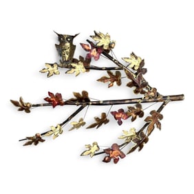 Curtis Jere Style Metal Brutalist Wall Sculpture