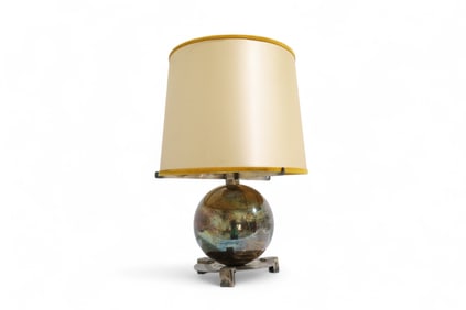 Mid Century Atomic Chrome Lamp