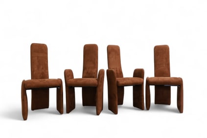Post Modern Highback Dining Chairs - 4