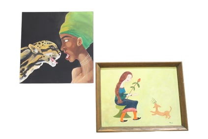 Signed Oil on Canvas - 2