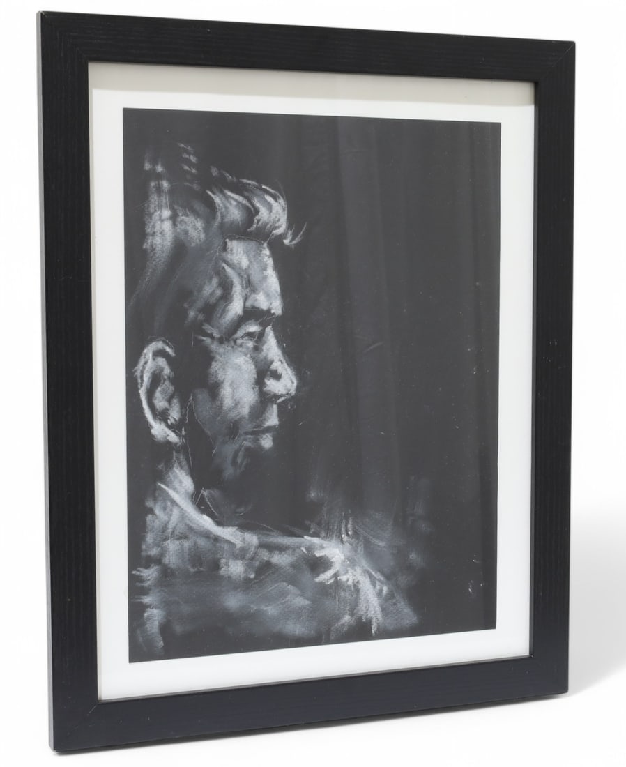 Signed Kat Hamilton Pastel on Paper: A signed Kat Hamilton pastel on paper Dimensions:16x12.5