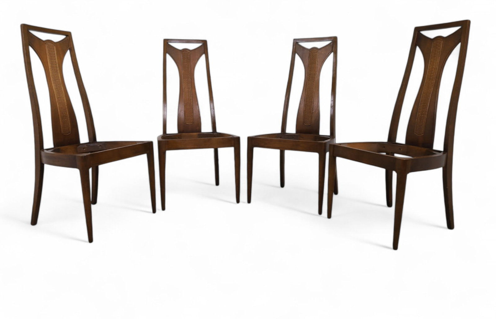 Mid Century Modern Chair Frames- 4: A set of 4 mid century modern chair frames Dimensions: