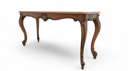 Carved Wood Console Table